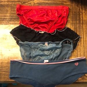 Four Victoria’s Secret/Pink panties size large